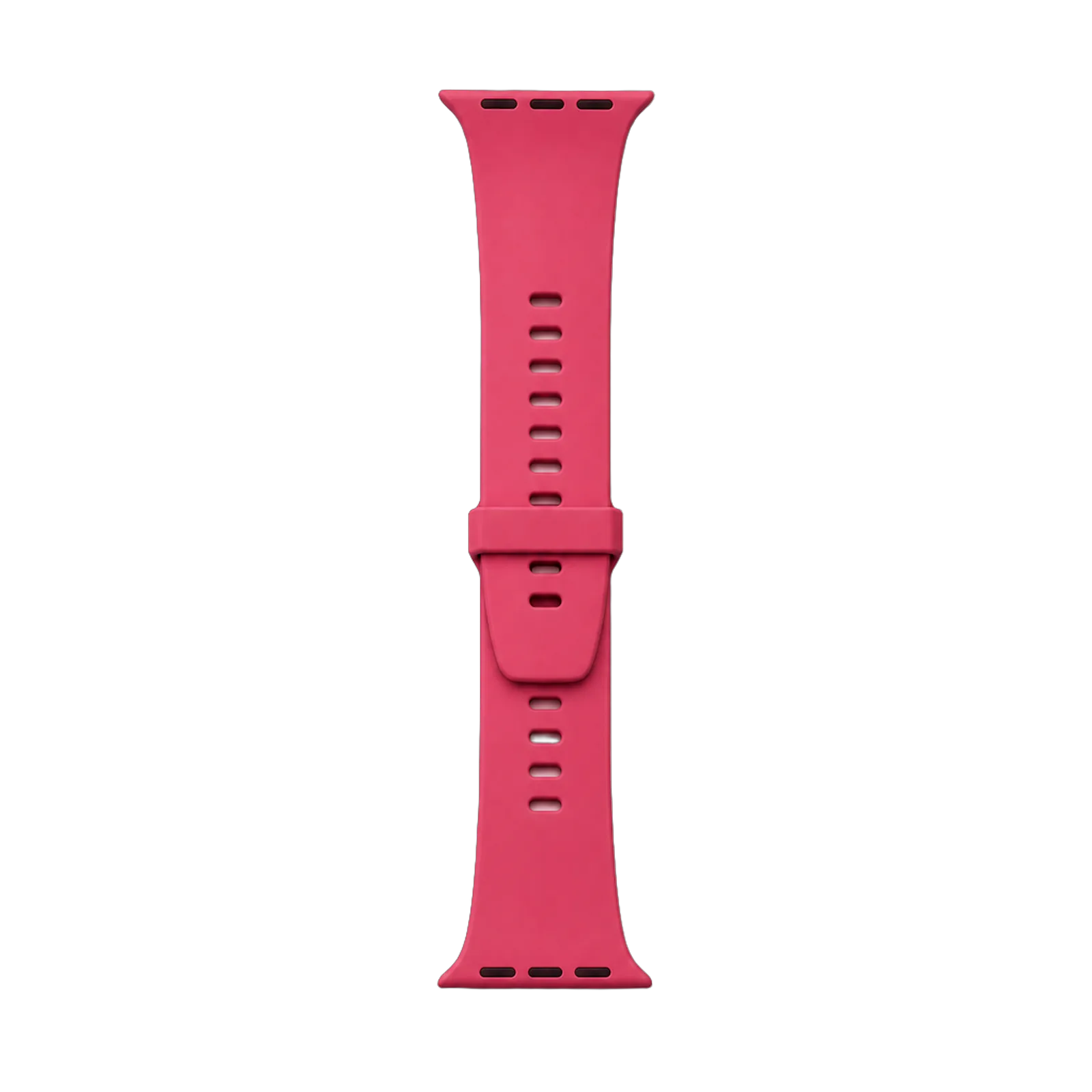 A brightly coloured silicone sport strap
